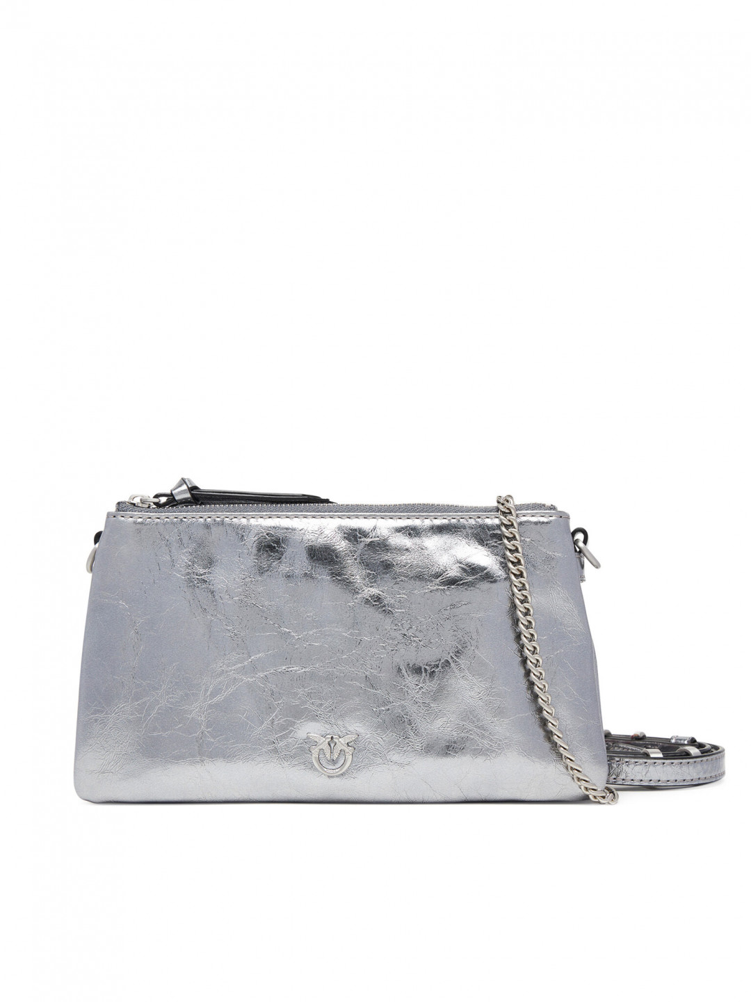 PINKO Kabelka Double Mini Al 25-26 PLTT 105359 A2OT Stříbrná